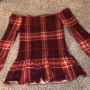 off the shoulder rue 21 shirt